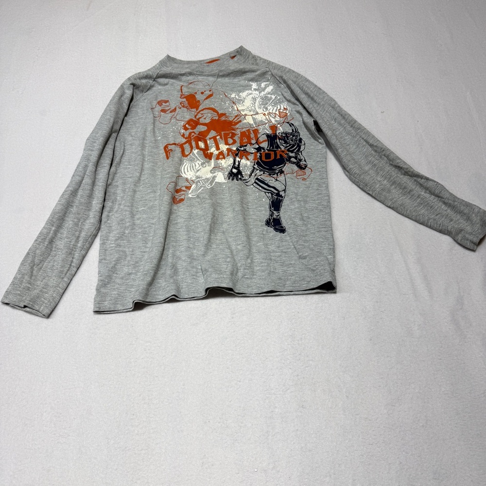 Old Navy Gray Football Champion Long Sleeve Tee